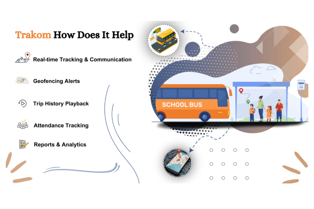 What is a School Bus Monitoring Dashboard in Trakom and How Does it Help 1