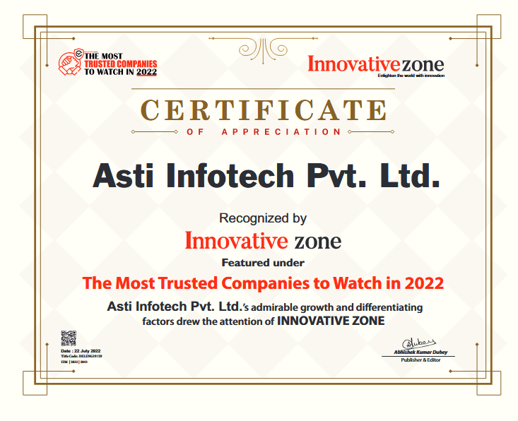 Certificate innovative 1