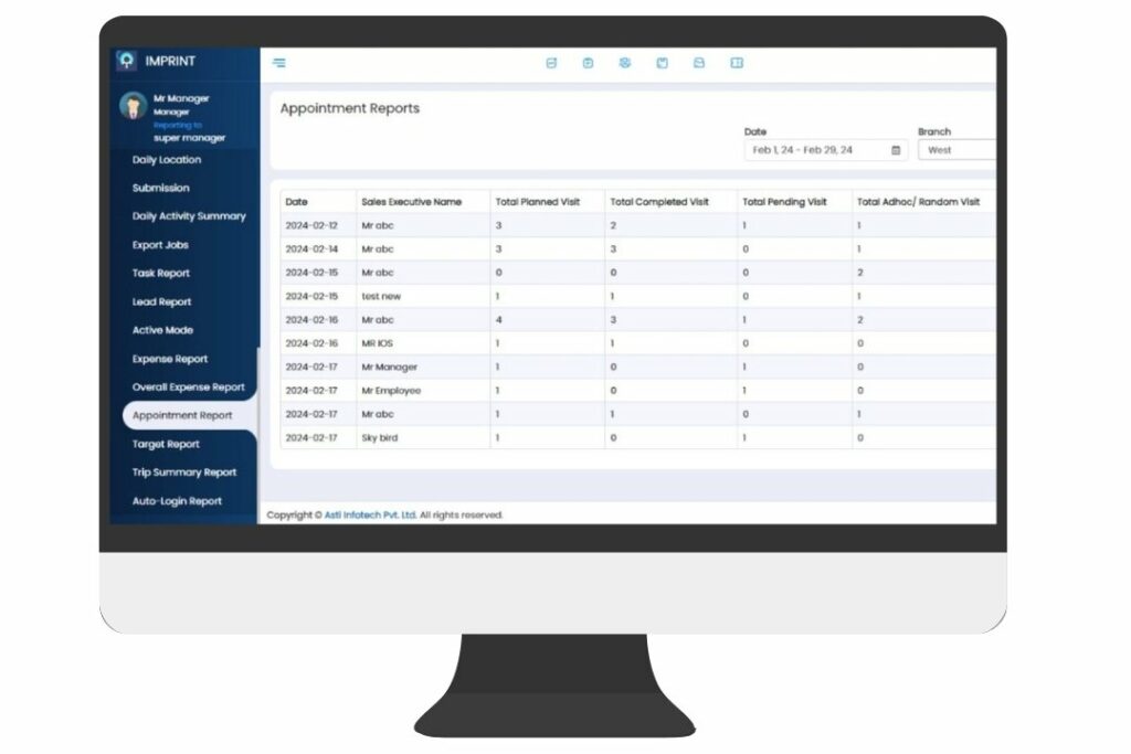 Simplified Business Intelligence: 11 KPIs That Senior Management Can Track with Advanced Field Service Management Solutions 6 appointment report