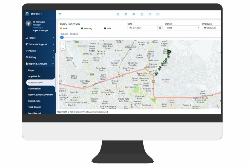 Simplified Business Intelligence: 11 KPIs That Senior Management Can Track with Advanced Field Service Management Solutions 7 daily location