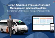 Employee transport management system dashboard for real-time tracking