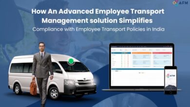 Employee transport management system dashboard for real-time tracking