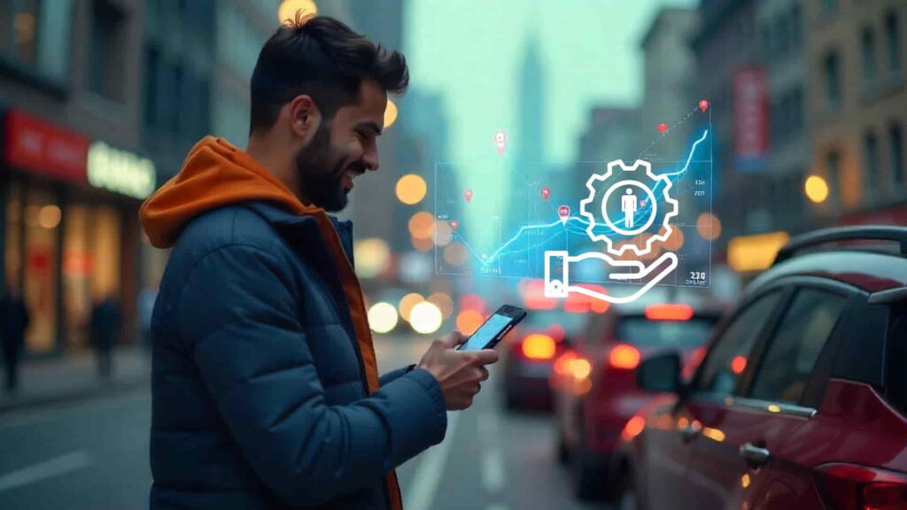 Driving Sales, Not Just Distance: The Best GPS Tracking Software for Field Sales Employees in India 4 Salesman using mobile GPS tracking app in India